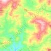 Mapa topográfico Gangi, altitud, relieve