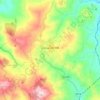 Mapa topográfico Lercara Friddi, altitud, relieve