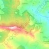 Mapa topográfico Godrano, altitud, relieve