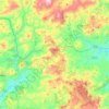 Mapa topográfico Enna, altitud, relieve