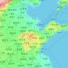 Mapa topográfico 山东省, altitud, relieve