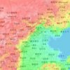 Mapa topográfico 河北省, altitud, relieve