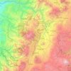 Mapa topográfico Quito, altitud, relieve