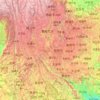 Mapa topográfico Yunnan, altitud, relieve