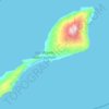 Mapa topográfico Jan Mayen, mapa de relieve, mapa de altitud
