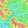 Mapa topográfico Aulla, altitud, relieve