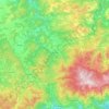 Mapa topográfico Sassello, altitud, relieve