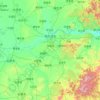 Mapa topográfico 哈尔滨市, altitud, relieve