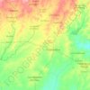 Mapa topográfico Parroquia Chaguaramas, altitud, relieve