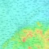 Mapa topográfico 济南市, altitud, relieve