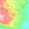 Mapa topográfico Ceglie Messapica, altitud, relieve
