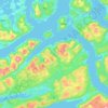 Mapa topográfico Møre og Romsdal, mapa de relieve, mapa de altitud