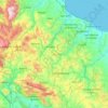 Mapa topográfico Molise, altitud, relieve