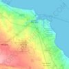 Mapa topográfico Brindisi, altitud, relieve