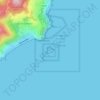 Mapa topográfico Isola di Bergeggi, altitud, relieve