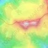Mapa topográfico Tre Cime di Lavaredo, altitud, relieve